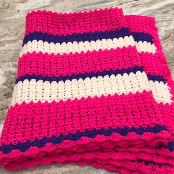 Homemade crochet blanket